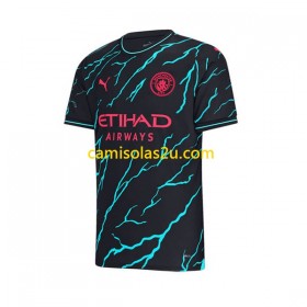 Camisolas de futebol Manchester City Equipamento 3ª 2023/24 Manga Curta